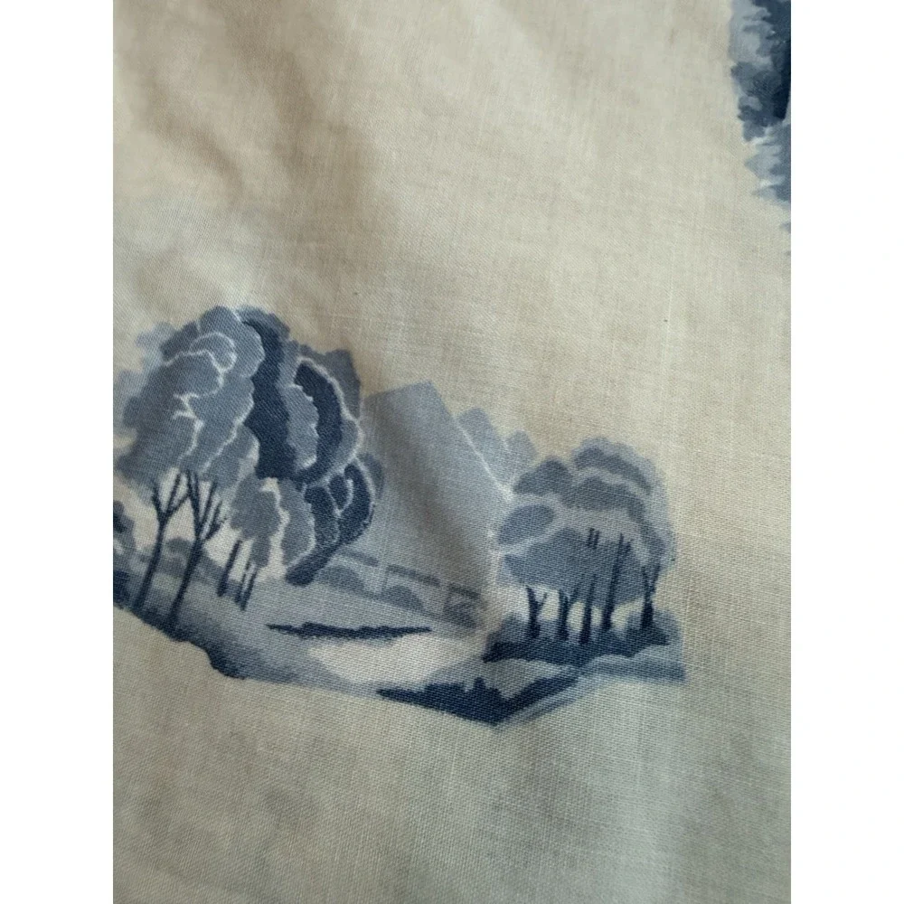 Yves Delorme Paris Queen Reversible Duvet Cover + 2 Shams Luxury Percale France